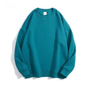 Sweat-shirt à col rond surdimensionné en coton 300 GSM, marque privée, vente en gros 2026 - Product Image 3