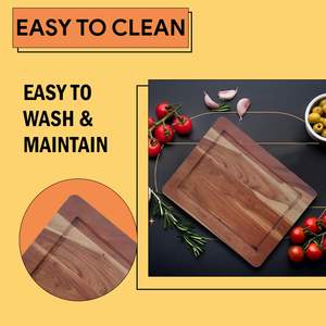 Elegante Tabla de Cortar de Madera para Cocinas Indias, Diseñada para un Corte de Alimentos Seguro y Eficiente, Tabla de Cortar a Precio de Mayoreo - Product Image 6