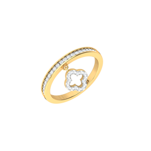 Magnifique bague en argent 925 plaqué or avec des pierres de zircon ovales brillantes, idéale pour tous les jours et les fêtes - Product Image 5