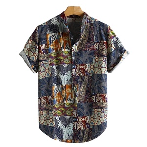 Premium Quality Men's Short Sleeve Polyester/Cotton Breathable Quick Dry Eco-Friendly Printed <b>Shirt</b> Fashionable Clothing Summer - Product Image 2