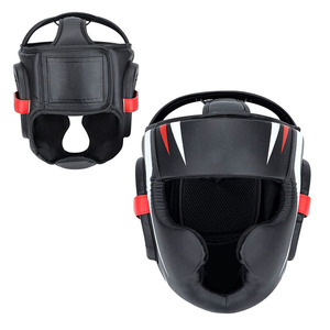 Protector de Cabeza de Boxeo de Cuero PU con Logotipo Personalizado, Material Cómodo para Entrenamiento, Protege la Cabeza - Casco AI-HG-016 - Product Image 5