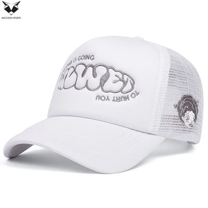 Gorra Trucker Estilo Hip-Hop Bordada para Venta al Por Mayor, 100% Poliéster, Hecha a Mano, Gorras Trucker Clásicas para Playa y Uso al Aire Libre - Product Image 5