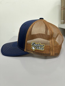 Casquette de camionneur brodée The Great Outdoor, panneau en maille bleue, réglable, unisexe, 6 panneaux, style décontracté pour l'extérieur - Product Image 2