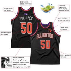 Maillot de basket-ball personnalisé sublimé, col en V, sans manches, en maille, nom de l'équipe, numéro du joueur, impression, uniforme sportif - Product Image 3
