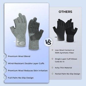 Guantes de Pesca Personalizados de Color Sólido de Alta Calidad, Cómodos, con Correa para la Muñeca, Resistentes al Viento, Antideslizantes, para Trabajar, Conducir y Pescar - Product Image 6