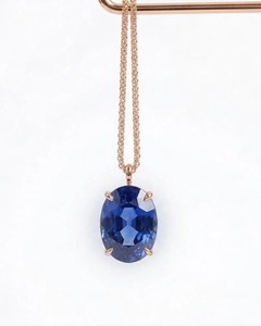 Collar de Cuarzo Azul, Colgante de Cristal Curativo, Protección Energética, Joyería de Piedra Espiritual, Regalo Hecho a Mano, Unisex - Product Image 2