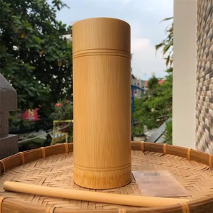 Gobelet à boire artisanal en bambou naturel de 300 ml avec design personnalisé peint à la main, durable, fabriqué au Vietnam, OEM & ODM - Product Image 2