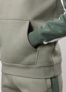 Sudadera con Capucha Personalizada para Hombre, de Forro Polar, Impermeable, de Poliéster/Algodón, al por Mayor, de Moda, Color Sólido, Manga Larga, Ropa de Otoño, con Bolsillos - Product Image 4