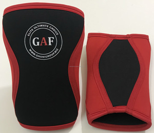 GAF En gros Genouillère de soutien 7 mm en nylon et coton respirant à compression, protection professionnelle pour haltérophilie, fitness et gym - Product Image 6
