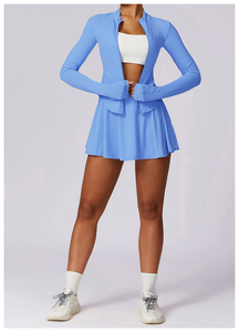 Ropa Deportiva de Alta Calidad, Chaqueta de Yoga Ajustada, Cortavientos con Cierre Completo, Elástica en 4 Direcciones, Chaqueta Deportiva para Mujer - Product Image 5