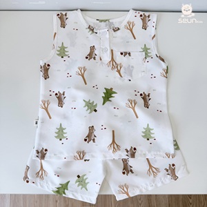 ชุดเสื้อผ้าเด็ก unisex ชุดลำลองเด็ก เนื้อผ้านุ่ม น้ำหนักเบา เหมาะสำหรับฤดูร้อน ราคาโรงงานเวียดนาม ชุดเสื้อผ้าเด็ก Ultra-S - Product Image 6