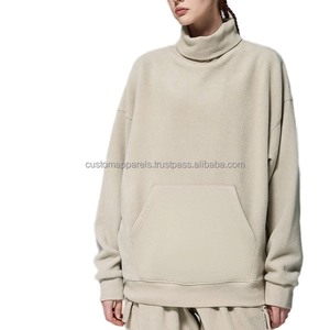 Sweat à capuche col roulé personnalisé en polaire 320G pour homme – Nouvelle collection automne-hiver 2026 - Product Image 1