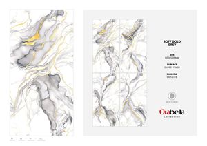 Carreaux de porcelaine architecturaux haut de gamme 60x120 cm 600x1200 mm 24x48 finition brillante grand format surface intérieure premium - Product Image 2