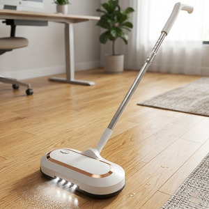 SUDEX Mopa Eléctrica Inalámbrica al por Mayor con Luz LED y Mango Ajustable, Limpiador de Pisos para Madera y Azulejos - Product Image 4