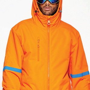 <b>Men</b> Orange Waterproof Ski <b>Jumpsuit</b> Hooded Zipper Closure Synthetic Insulated Snow Wear Adult - Product Image 6