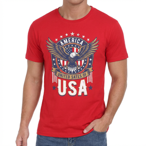 เสื้อยืดคอกลมสำหรับผู้ชายเสื้อยืดคอกลมพิมพ์ลายโลโก้ตามสั่ง - Product Image 5