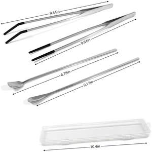 Kit de Herramientas de Acuarios de Acero Inoxidable de Alta Calidad, Tijeras para Recortar Plantas Acuáticas, Pinzas, Espátula, Juego de Herramientas - Product Image 2