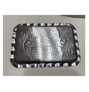 Bandeja decorativa de aluminio de diseño simple para el hogar y el hotel, vajilla, bandeja para servir alimentos, productos a buen precio - Product Image 4
