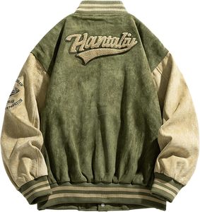 Blouson bomber camouflage pour homme en polyester avec fermeture éclair, col rabattable, coupe ajustée, manches classiques, idéal pour l'automne - Product Image 6
