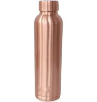 Bouteille en cuivre imprimé feuilles de haute qualité bouteille d'eau en cuivre pur flacon étanche écologique pour un usage quotidien voyage au bureau à domicile