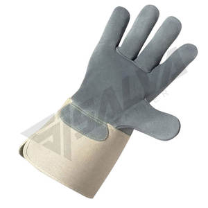 Gants de travail en cuir de sécurité, en cuir de vachette, paume double cuir, pour la construction, le jardinage, la conduite, les travaux de jardin, usage intensif pour hommes et femmes - Product Image 2