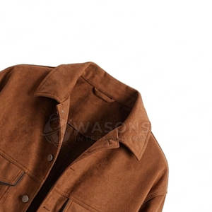 Chaqueta de senderismo urbana moderna y elegante de corte ajustado para hombre, chaqueta tipo camionero para fitness y ropa urbana. - Product Image 6