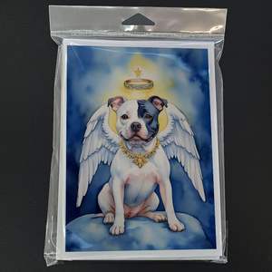 A7แปลกๆขนาด5x7พนักงาน Bull Terrier 'นางฟ้า' การ์ดอวยพรแพ็คการ์ดเปล่า8ใบพร้อมซอง - Product Image 3