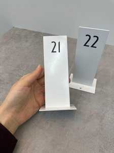 Custom Metal <b>Table</b> Numbers with Place <b>Card</b> Holder for Wedding Party Decoration - Product Image 3