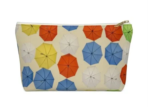 Pochette de maquillage en néoprène imprimé, trousse de toilette étanche en néoprène, sac de voyage à fermeture éclair pour cosmétiques, format plat - Product Image 3
