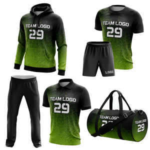 Ensemble d'uniformes de football respirants personnalisés avec logo d'entraînement, 100 % polyester, service OEM disponible - Product Image 1