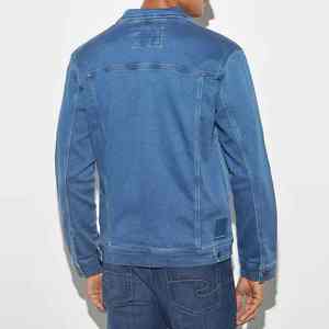 แจ็คเก็ตยีนส์ผู้ชายแฟชั่น น้ำหนักเบา ระบายอากาศได้ดี เหมาะสำหรับการสวมซ้อนเป็นเลเยอร์ แจ็คเก็ตยีนส์ปักลายส่วนตัว - Product Image 5