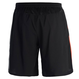 Breathable Black <b>Athletic</b> Shorts, Contrast Orange Piping, High-Performance Soccer Training Bottoms, OEM/ODM Running Shorts - Product Image 3