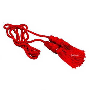 Wholesale Bullion Liturgical Cincture Custom Solid Red Color Ceremonial Uniform Cinture 2025 - Product Image 1