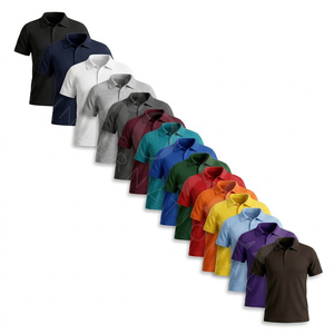 Chemises Polo à Manches Courtes en Coton Confortable pour Hommes, Col Classique, Design Personnalisé Imprimé, Vente en Gros à Prix Abordable - Product Image 1