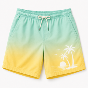 Shorts d'été décontractés pour hommes de qualité supérieure, respirants, légers, à séchage rapide, avec cordon de serrage réglable et personnalisation de la marque - Product Image 1