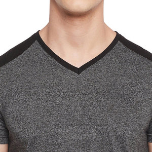 T-shirts pour hommes à col en V, légers, respirants, décontractés, en coton, à manches courtes, mode estivale, vêtements d'extérieur - Product Image 6