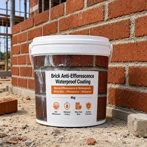 White Powder Early Efflorescence Low VOC Control <b>Waterproof</b> Coating Eco Friendly For New Brick Masonry 1K Exterior Wall Surface - Product Image 1