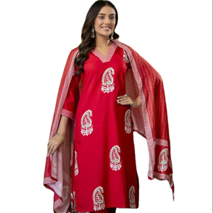 Ordene Ahora Nuevo Diseño de Salwar Kameez con Cuello en V, Estilo Casual y para Fiestas, en Viscosa y Rayón con Bordado, para Mujer - Product Image 1