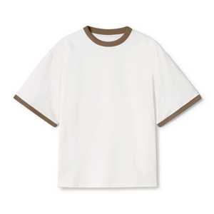 เสื้อยืดคอตตอน 100% แบบยูนิเซ็กซ์ พร้อมโลโก้สั่งทำ เสื้อยืดเปล่าคุณภาพสูงสำหรับผู้ชาย ผ้าทอลายเรียบ ผลิตโดย BS - Product Image 1