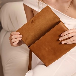 Leather <b>Document</b> <b>Folder</b> with Card Slots Multi Functional Leather Folio Case Corporate Identity Gifts LBC-0049 - Product Image 6