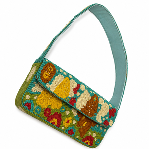 Bolso de Noche Bordado a Mano con Cuentas, Bolso de Hombro de Diseñador para Fiestas, Bodas y Ocasiones Especiales - Product Image 1