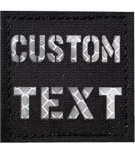 Badge thermocollé découpé au laser de haute qualité avec fixation auto-agrippante pour équipement tactique et de sécurité - Product Image 1