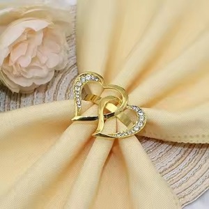 Anillo de servilleta de metal de lujo para decoración de mesa de comedor y preparación de eventos - Product Image 6