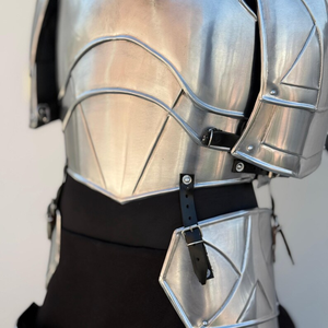 Conjunto de Armadura de Acero Medieval para Caballera, Cuirazos, Hombreras y Brazaletes, Disfraz Histórico para Cosplay y Reenactment - Product Image 5