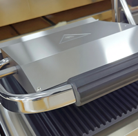 Grill Panini Électrique Numérique Double Plaque en Acier Inoxydable Haute Performance pour Cuisine Professionnelle et Domestique, Prêt à l'emploi