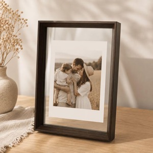 Marco Rectangular de Madera Natural Pulida, Hecho a Mano, Ecológico, de Diseño Moderno, Transparente, para Regalo de Boda, Tamaño Personalizado - Product Image 3