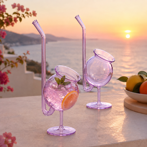 Verres à cocktail transparents en borosilicate faits à la main de 450 ml, sans plomb, coupe Martini, verres à Margarita, verrerie de bar réutilisable en gros - Product Image 5