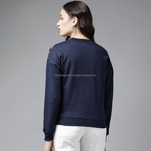 Nardon Apparel Sweat-shirt à capuche oversize à manches longues pour femme, décontracté, uni, col montant - Product Image 2