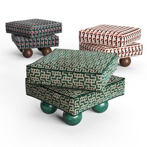 Custom Modern Wooden Ottoman <b>Stool</b> with Linen <b>Cushion</b> Multifunctional Footrest Bench for Home Hotel Furniture - Product Image 5
