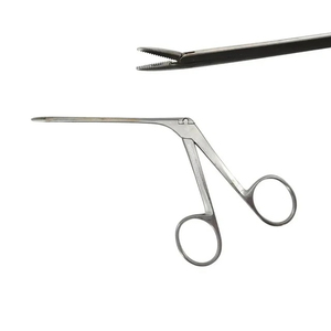 Pinzas para Oído Hartman Alligator, Dentadas, Mandíbulas de 1.8x0.8mm, 5-1/4 Pulgadas, Pinzas de Otología Microquirúrgicas para Oído, Instrumento Quirúrgico ENT de Vaslcare - Product Image 1